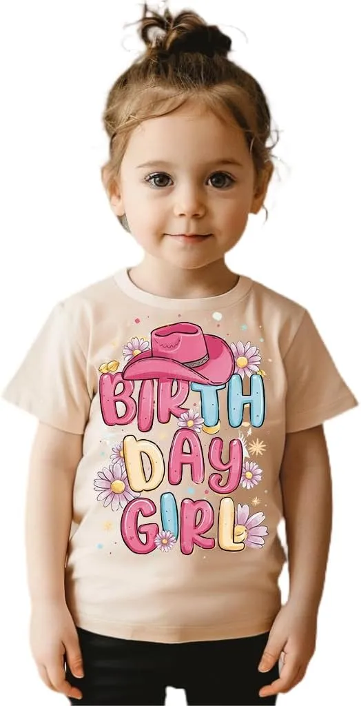 Birthday Girls Shirt - Toddler It's My Birthday T-Shirt for Baby Girls - Happy Cotton Tee for Kids