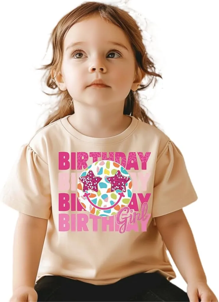 Birthday Girls Shirt - Toddler It's My Birthday T-Shirt for Baby Girls - Happy Cotton Tee for Kids