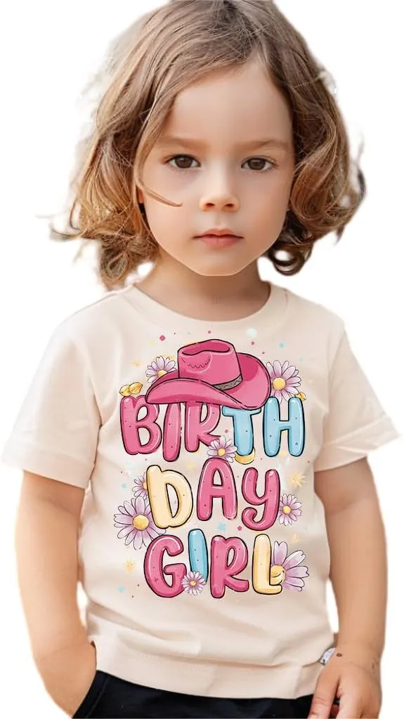 Birthday Girls Shirt - Toddler It's My Birthday T-Shirt for Baby Girls - Happy Cotton Tee for Kids