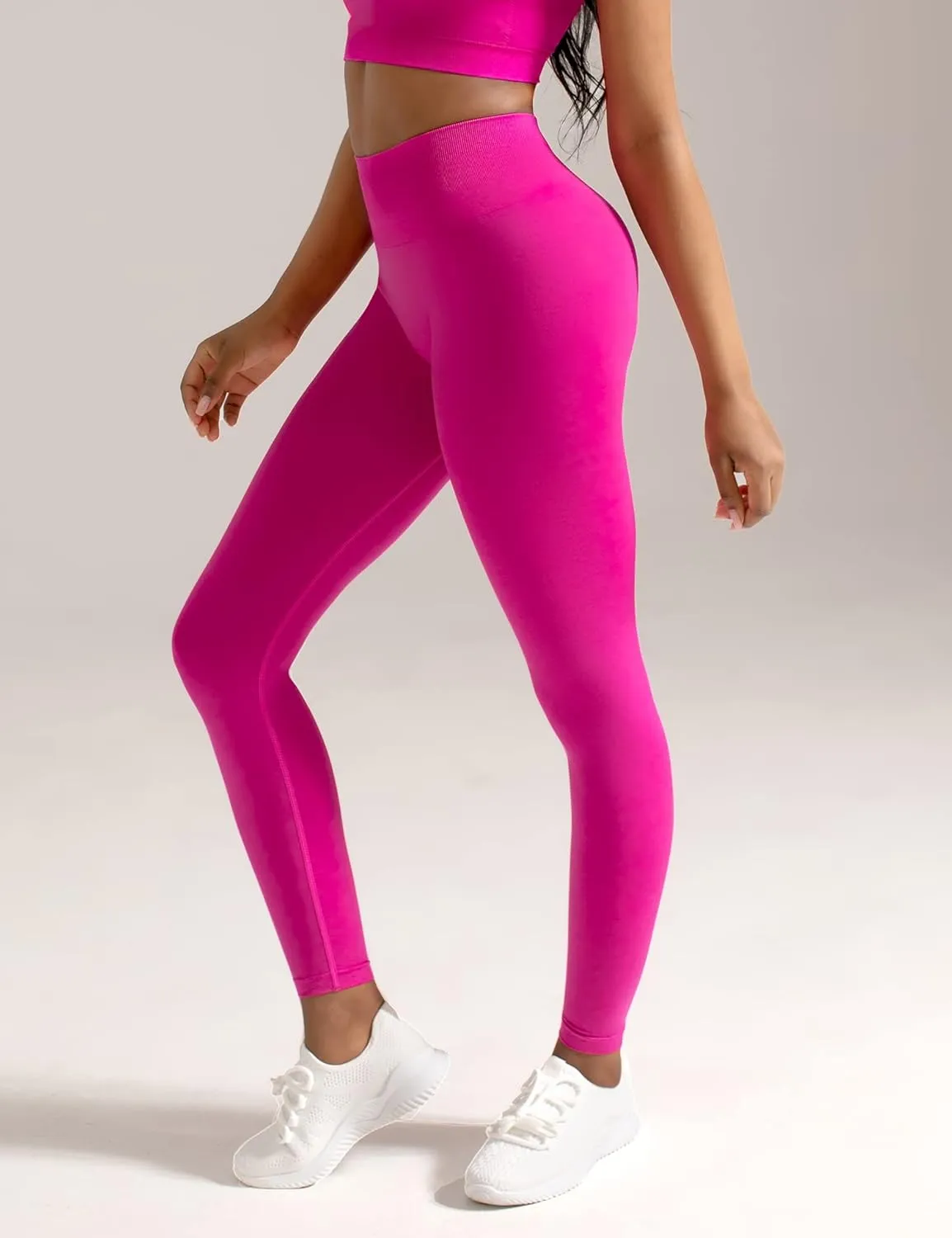 CELER Workout Leggings for Women Tummy Control Chemistry Seamless Scrunch Butt Gym Leggings High Waisted Yoga Pants