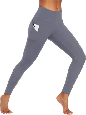 Ewedoos Leggings with Pockets for Women High Waisted Yoga Pants Women Tummy Control Workout Compression Leggings