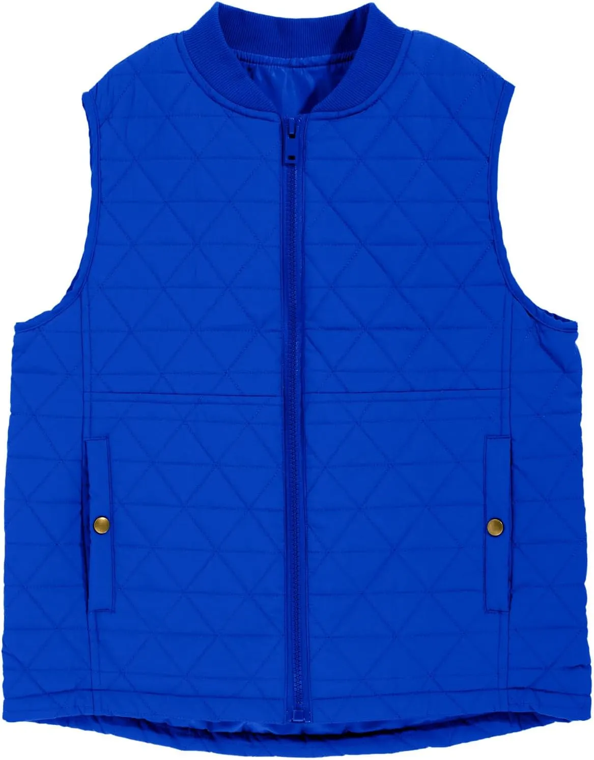 Haloumoning Boys Zip Up Puffer Vest Kids Lightweight Quilted Sleeveless Jackets Outerwear with Pockets 4-14 Years