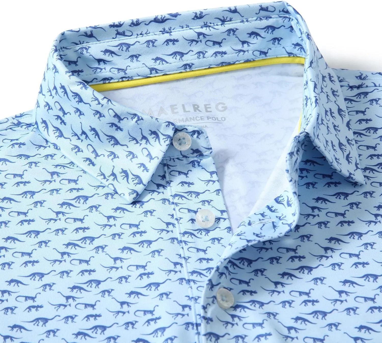 M MAELREG Boys Polo Shirt Short Sleeve Performance Dry Fit Stretch Funny Print Active Casual Collared Golf Shirts for Boy
