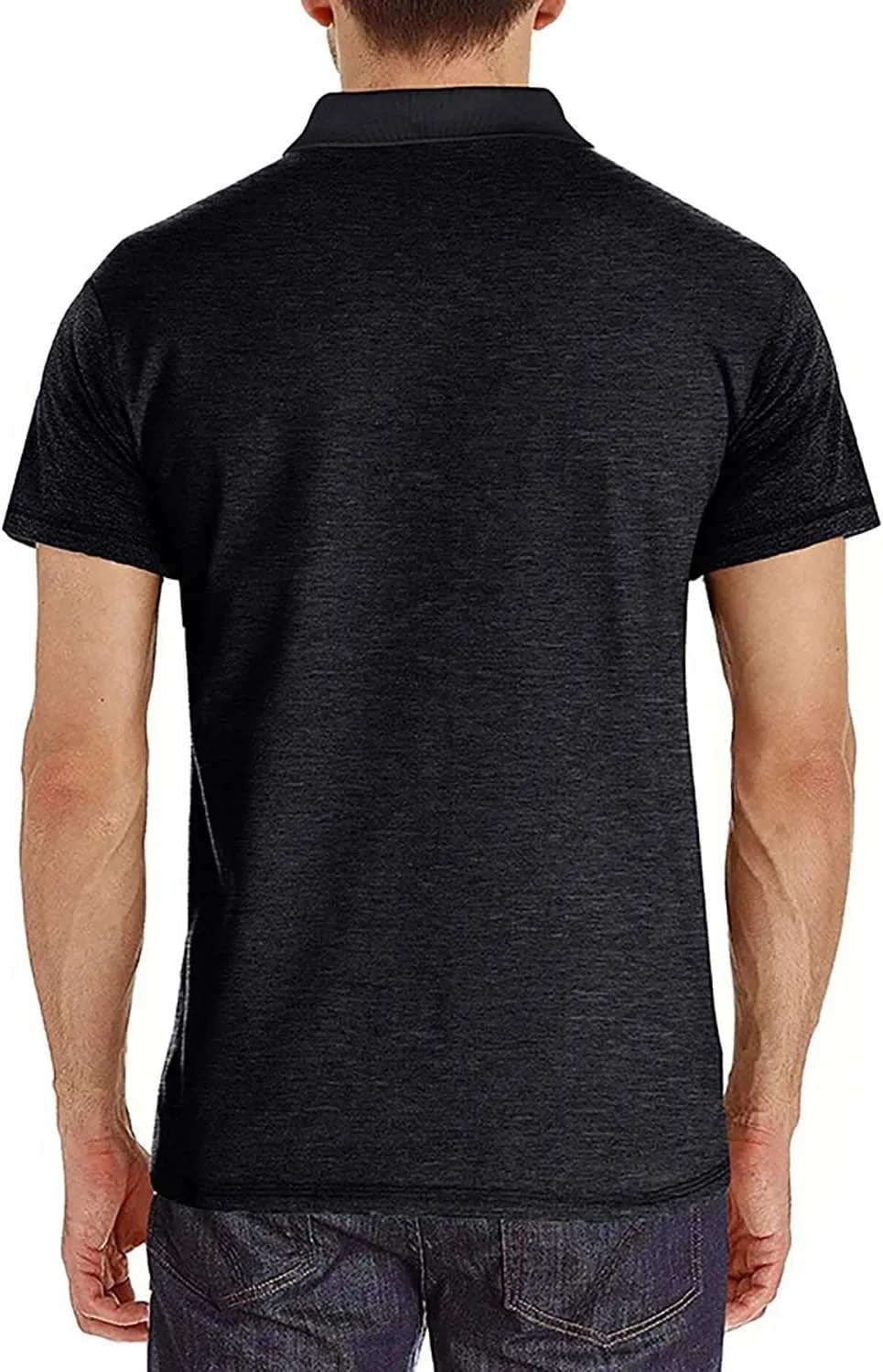 Mens Polo Shirts Short Sleeve Casual Golf T-Shirts Summer Classic Basic 3 Button Tees Trendy Tops with Pocket