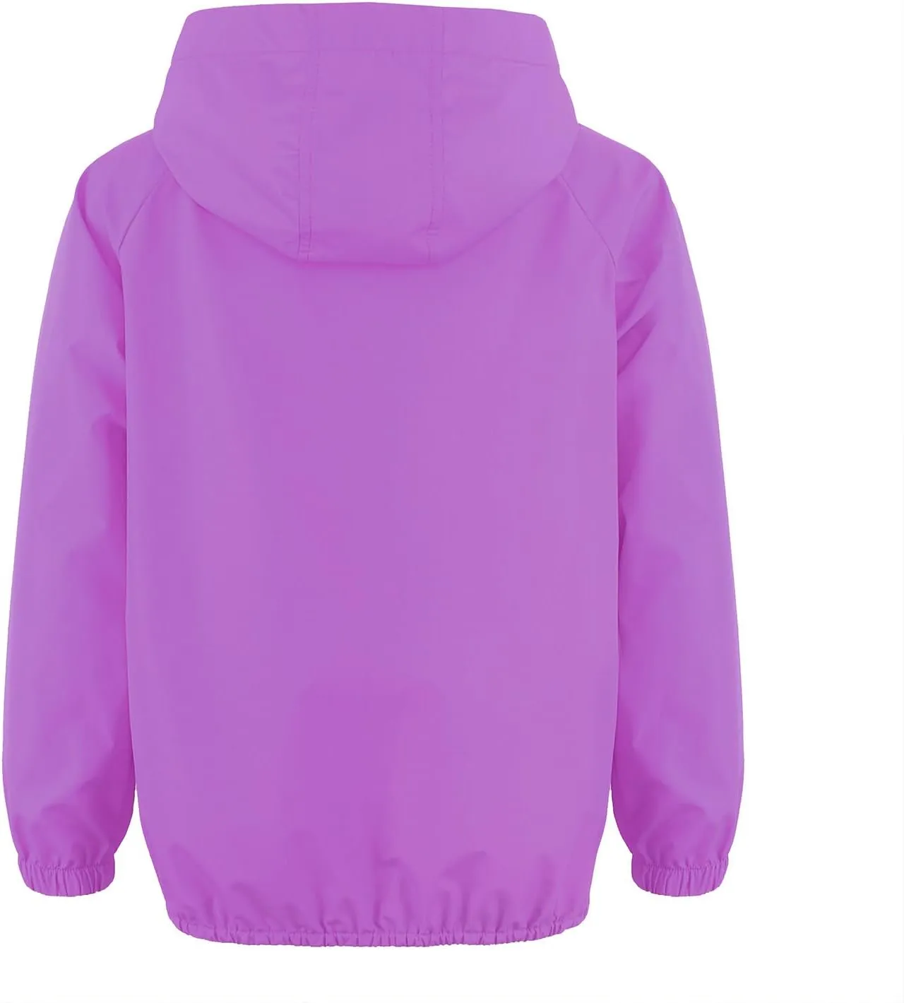 MODAFANS Girls Boys Rain Jacket Lightweight Waterproof Packable Hooded Half zip RainCoats Windbreaker for Outdoor 4-13Year