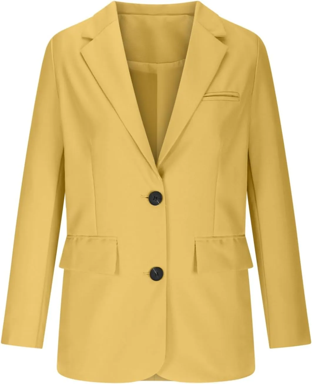 Plain Color Suit Blazers for Women Business Casual Fall Coats Office Attire Blazer Jackets with Shoulder Pad