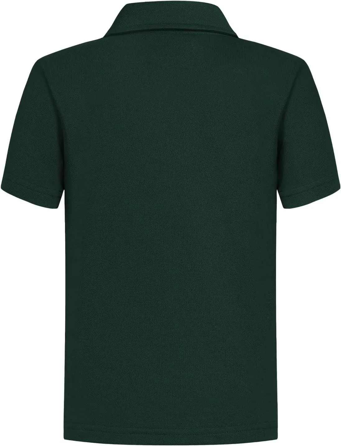 QBK Toddler to Youth Boys' School Uniform Pique Polo Kids Short Sleeve Collared Golf Shirt
