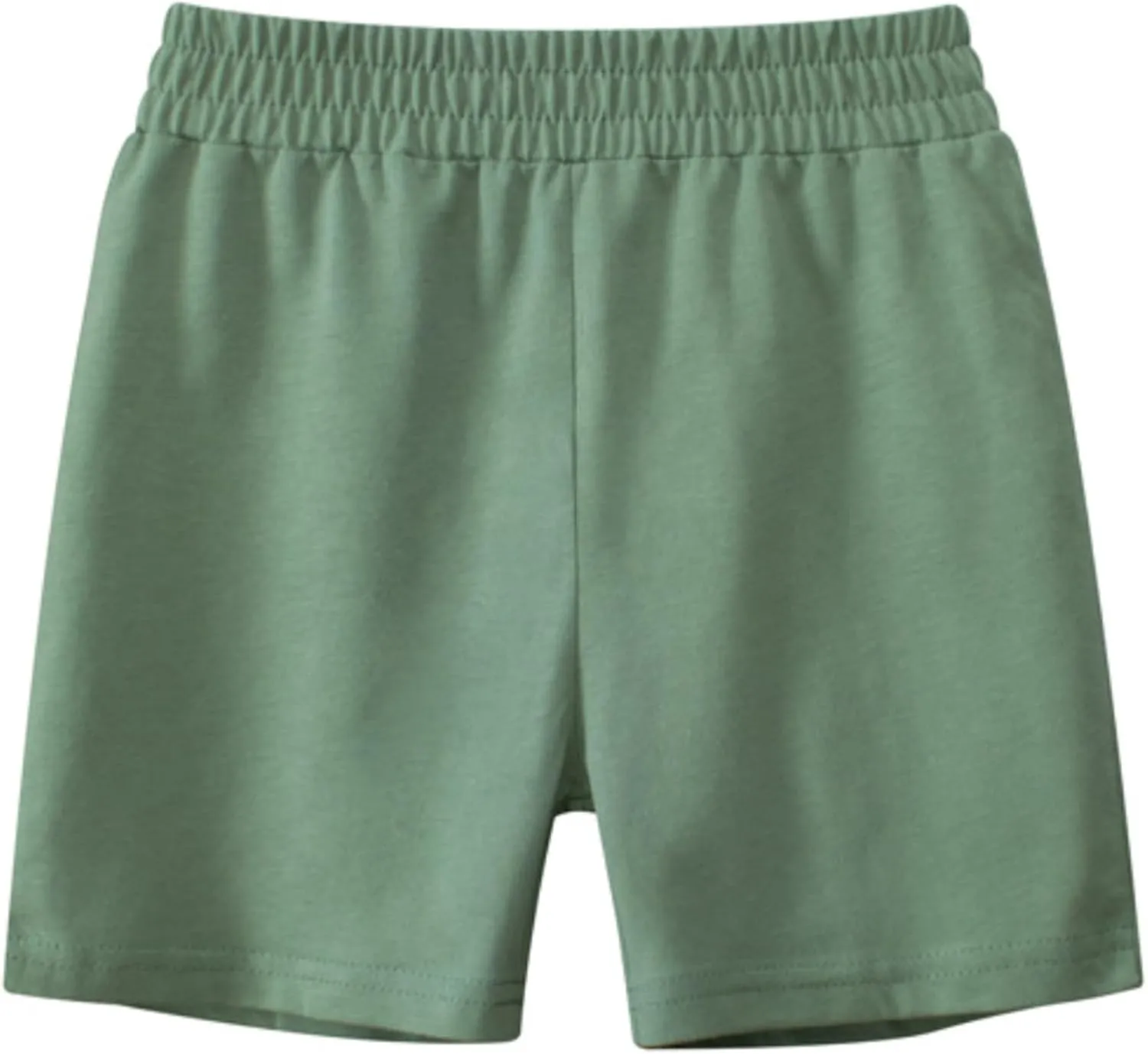 Toddler Boys Cotton Shorts Summer Elastic Waistband Pull on Jogger Short Pants